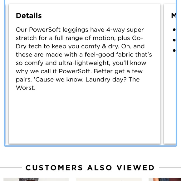 Old navy elevate powersoft leggings - Picture 6 of 6